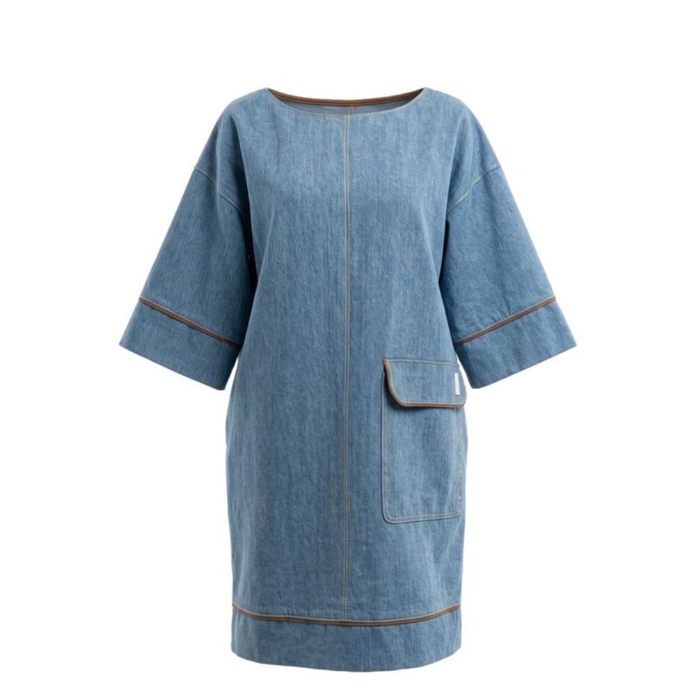 Trussardi Jeans Blue Cotton Women Women's Dress